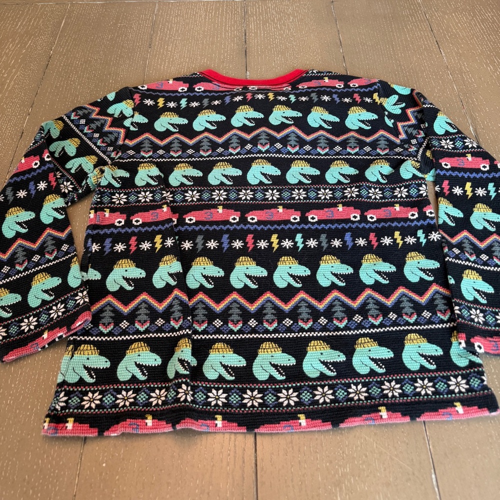 Hanna Andersson Boys’ Long-Sleeve Christmas Henley Pullover • Size 8 (M) - Picture 11 of 12